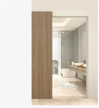 Soft-close mechanism that stops door slams.