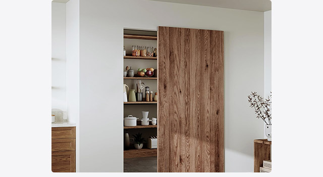 Nuk3y Concealed Sliding Door Hardware with Soft Close
